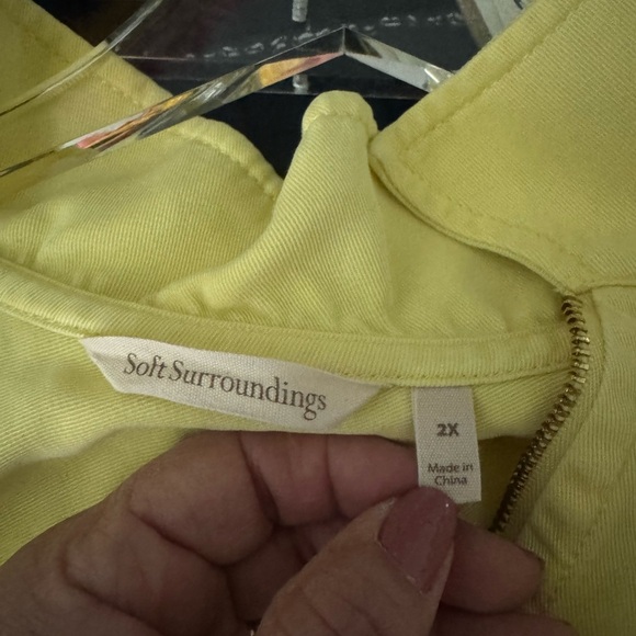 Soft Surrounding  Yellow Women's Pull over Sz 2X - Picture 4 of 7